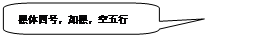 圆角矩形标注:黑体四号，加黑，空五行